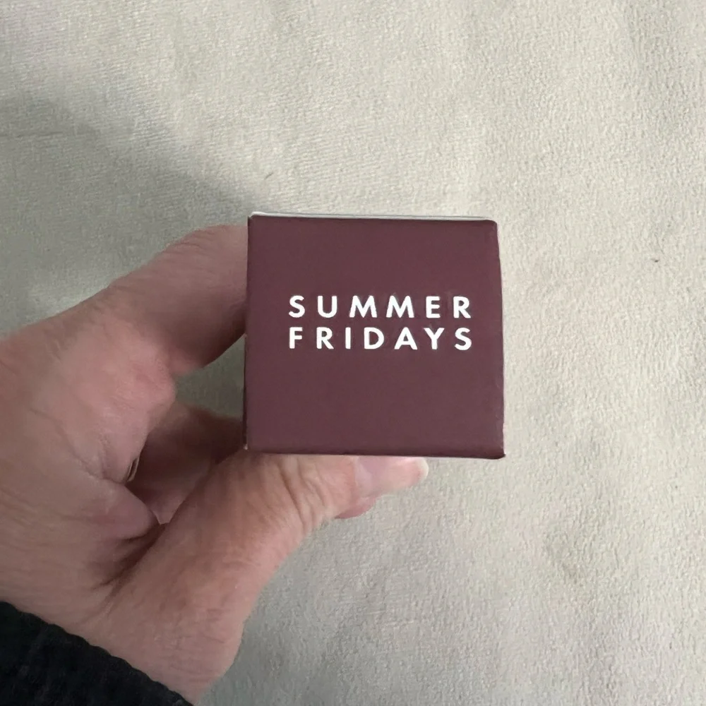 Summer Fridays Brown Sugar Lip Butter Balm Hydrating Vegan Lip Treatment NIB